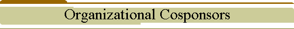 Organizational Cosponsors