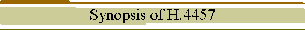 Synopsis of H.4457